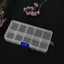 NEW Plastic 10 Slots Adjustable Jewelry Storage Box Case Craft Organizer Bead Carousel 4