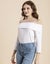 Moomaya Solid Off-Shoulder Tops, Women's Full Sleeve Casual Vacation Carousel 9