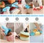 6Pcs Portable Silicone Funnel 2 in 1 Insulation Clip Funnel Non-Slip Anti-Scal Carousel 3