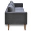 Sofa Set 2-seater and 3-seater Fabric Dark Grey Xixoka Carousel 8