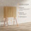 Fraser Country Danish Style TV Floor Stand 49"-75" with Storage Shelf Carousel 4