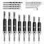 18PCS 5/64'' To 1/4" Vix Self Centring Door Hinge Core Drill Bits Set With Punch Carousel 3