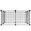 8-panel Pet Cage Black 35x35 Cm Steel Oiolxo Carousel 3