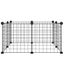 8-panel Pet Cage Black 35x35 Cm Steel Oiolxo Carousel 6