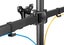 BRATECK 13"-27" Triple Monitor Economy Desk Mount Stand. Detachable VESA Plate, Carousel 6
