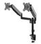 BRATECK 17"-32" Pole-Mounted Gas Spring Dual Monitor Desk Mount Bracket with Det Carousel 4