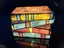 Stained Resin Stacked Books Lamp Vintage Desk Lamp Carousel 3