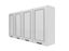 2400mm Wide Wall cabinet Shaker style High Gloss kitchenette Carousel 3