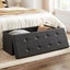 Storage Ottoman Large - Black Carousel 3