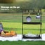 Levede Camping Shelves Portable Organiser Rack Holder Foldable BBQ Picnic Table Carousel 4