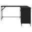 Desk Black 141x141x75 Cm Engineered Wood Ntipki Carousel 5