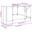 Desk Black 141x141x75 Cm Engineered Wood Ntipki Carousel 9