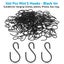 S Shaped Hooks Small Metal for Hanging Plants Mini Ornament Hooks Black Hangers Carousel 1