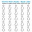 S Shaped Hooks Small Metal for Hanging Plants Mini Ornament Hooks Black Hangers Carousel 1