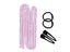 1.6M Heatless Hair Curling Rod Set Long Hair No Heat Curls Headband - Pink Carousel 2