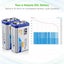 EBL 9V 600mAh 6F22 Li-ion Rechargeable Batteries 9Volt Battery With USB Charger Carousel 6