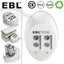 EBL 9V 600mAh 6F22 Li-ion Rechargeable Batteries 9Volt Battery With USB Charger Carousel 3