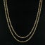 Vintage 14k Yellow Gold 40" Long Interlocking Paperclip Link Chain Necklace Carousel 3