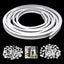 5M Flexible Bendable Curtain Straight Bay Rod Rail Track for Wall Ceiling Window Carousel 6