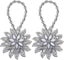 2 Pcs Crystal Curtain Magnetic Tiebacks - Decorative Big Flower Clips Carousel 1