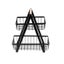 Boxsweden Black Wire 2 Tier Kitchen Bench Top Stand Storage Rack 27 x 18 x 29cm Carousel 3