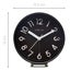 NeXtime Reflect Plastic 12.5x13cm Analogue Desk Alarm Clock w Night Light Black Carousel 4