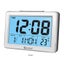 Sansai LCD Digital Alarm Clock Date Temp Blue Backlight 12 24Hr Assorted 13.8cm Carousel 3