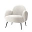 Armchair Lounge Chair Armchairs Accent Arm Chairs Sherpa Boucle White Carousel 1