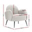 Armchair Lounge Chair Armchairs Accent Arm Chairs Sherpa Boucle White Carousel 2
