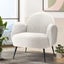 Armchair Lounge Chair Armchairs Accent Arm Chairs Sherpa Boucle White Carousel 8