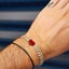 Natural Baltic Amber Heart Macrame Bracelet Carousel 4
