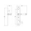Iver Verona Door Lever on Oval Backplate Privacy Kit with Turn Carousel 2