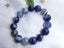 Large Stunning 14mm Blue Striped Agate Ball Bracelet - AGB1 Carousel 5
