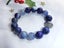 Large Stunning 14mm Blue Striped Agate Ball Bracelet - AGB1 Carousel 6