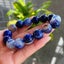 Large Stunning 14mm Blue Striped Agate Ball Bracelet - AGB1 Carousel 2