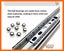 Drawer Slides 550mm x 53mm 113kg Heavy Duty Runners 1 pair Carousel 5