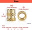 500pcs M2/2.5/3 Brass Threaded Knurled Insert Nuts Hot Melt Nuts for 3D printer Carousel 2