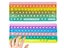 2 Purple Orange Push Pop Fidget Toy Bubble Push Pop Keyboard Stress Reliever Toy Carousel 1