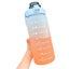 2L Large Capacity Water Bottle with Time Markings Flask Pouch Sleeve - Blue Carousel 4