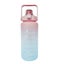 2L Large Capacity Water Bottle with Time Markings Flask Pouch Sleeve - Purple Carousel 1