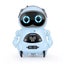 Pocket RC Robot Talking Interactive Voice Recognition Record Sing Gift-Blue Carousel 1