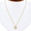 18k White Gold 0.55ctw Pave Diamond Puffed Heart Pendant Necklace Carousel 3