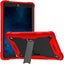 Apple iPad 7, 8, 9 (10.2 inch) Red Black Shockproof Rugged Case with Kickstand Carousel 2
