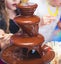 New Large 3-Tier Stainless Steel Chocolate Fondue Fountain with 0.9L Capacity Carousel 3