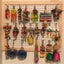 50pcs Peg Board Hooks Wall Shelf Hanger Garage Organiser Shop Display 3667801 Carousel 3
