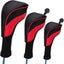3pcs Golf Club Head Covers Set Fairway Woods Headcovers Long Neck 3636206 Carousel 1