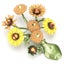 Sunflower Brooch Lapel Pin Plant Vase Flower Carousel 3