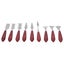 9Pcs Palette Knife Shaped Wooden Handle Oil Painting Pallet Art Spatula Mixing Carousel 3