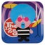 French Bull Rockstar with Blue Hair Plate Carousel 1