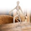 Wood Artist Drawing Manikin Articulated Mannequin With Base And Flexible Body Carousel 3